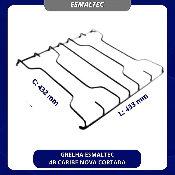 GRELHA ESMALTEC 4B CARIBE NOVA CORTADA