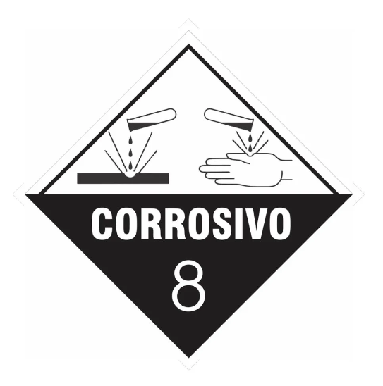 PLACA SIMBOLOGIA CORROSIVOS - 8