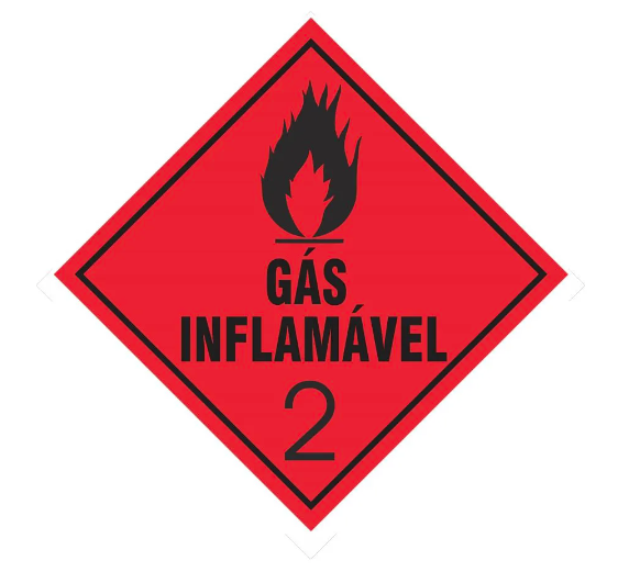 PLACA SIMBOLOGIA GAS INFLAMAVEL 2