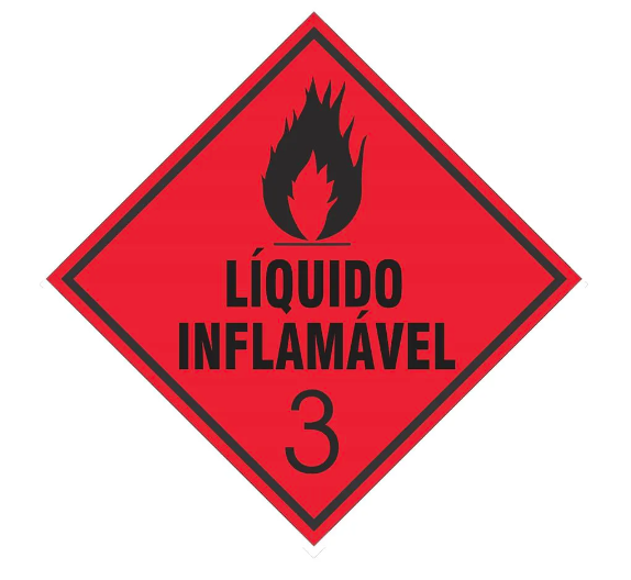 PLACA LIQUIDO INFLAMÁVEL 3