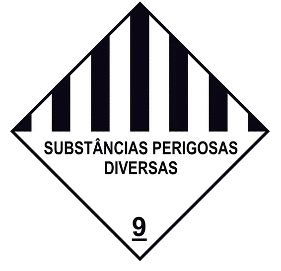 PLACA SIMBOLOGIA SUBSTANCIAS PERIGOSAS - 9