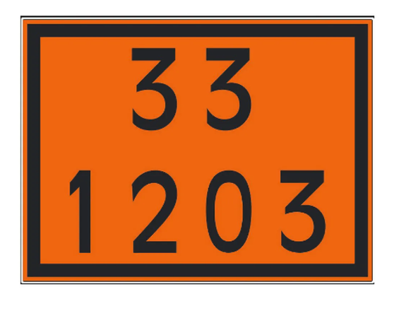 PLACA NUMEROLOGIA 33/1203
