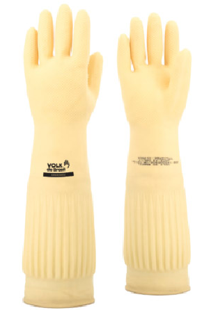 LUVA LATEX RANHURADA CANO LONGO CA15100