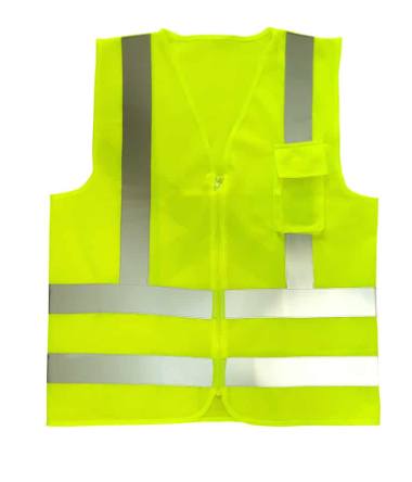 COLETE REFLETIVO AMARELO C/ BOLSO VOLK