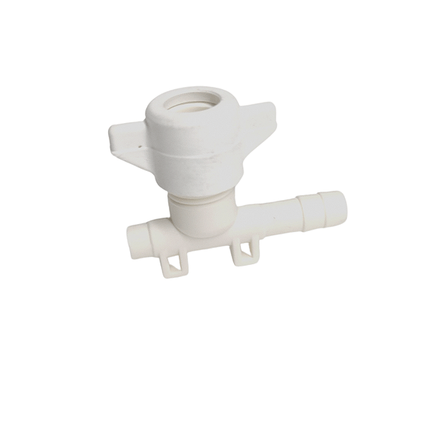 Conector L 3/8" Plástico com Fixador