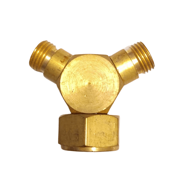 Divisor Y 1/2" X 3/8" com Rosca