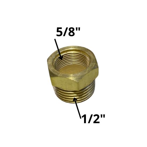 Kit - Adaptador 5/8" X 1/2" para Bico Canhão (2 unidades)