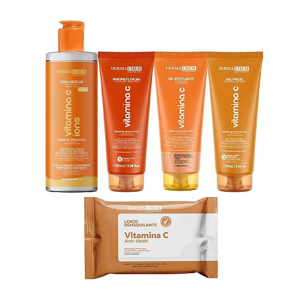 Kit Solução Total Vitamina C Cuidado Facial Completo