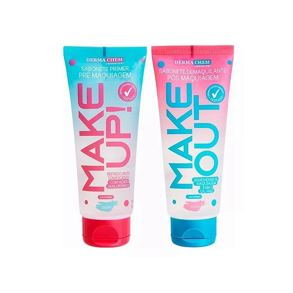 Kit Sabonetes Make Up Primer e Make Out Demaquilante