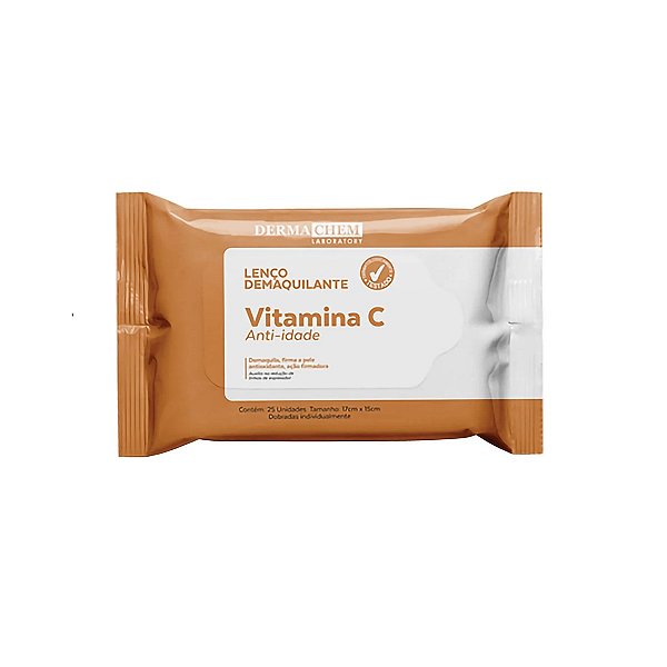 Lenços Demaquilante Vitamina C Anti-Idade 25un