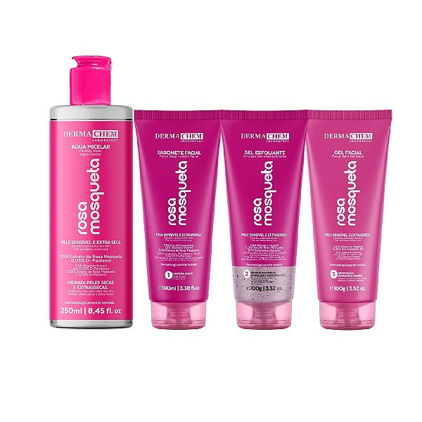 Kit Solução Total Rosa Mosqueta Calmante Adstringente