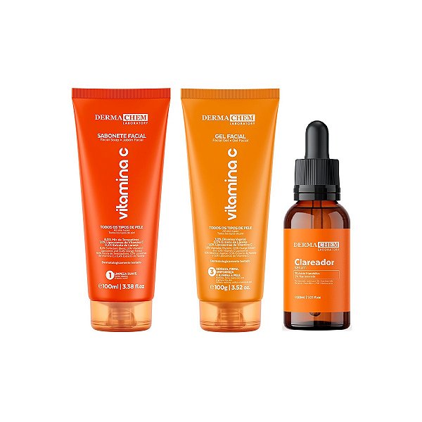 Kit Skincare Vitamina C Anti-idade Clareador
