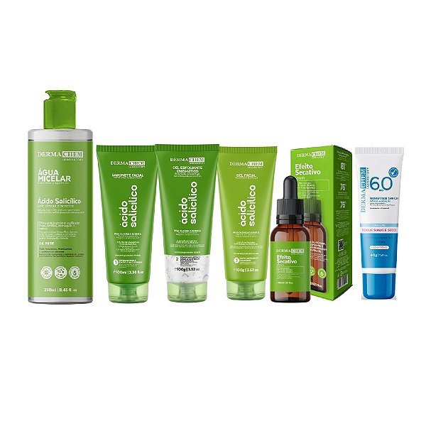 Kit Ácido Salicílico Antioleosidade Com Protetor Solar Facial Solução Total