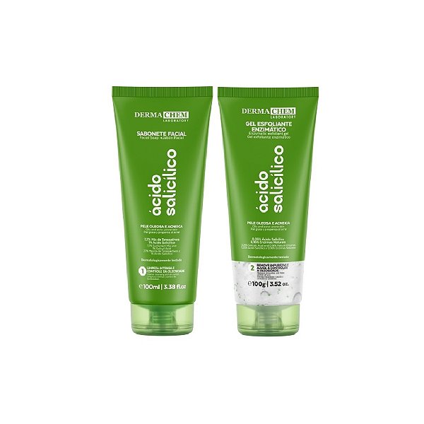 Kit Sabonete e Esfoliante Ácido Salicílico Antioleosidade