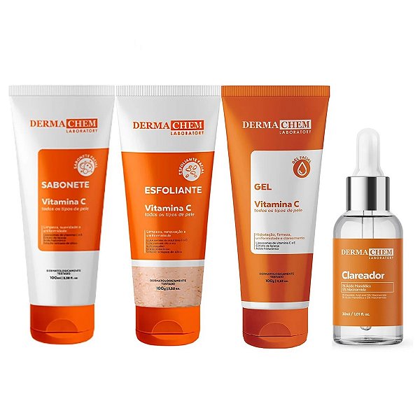 Kit Solução Total Vitamina C Cuidado Facial Com Sérum