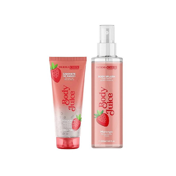 Kit Corporal Body Splash e Sabonete Morango