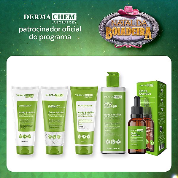 Kit Natal da Boiadeira Solução Total Ácido Salicílico Antioleosidade Efeito Secativo