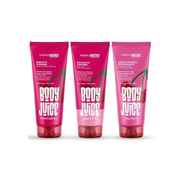Kit Corporal Creme Sabonete Esfoliante Cereja