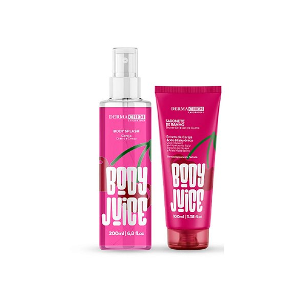 Kit Corporal Completo Body Splash Sabonete Cereja