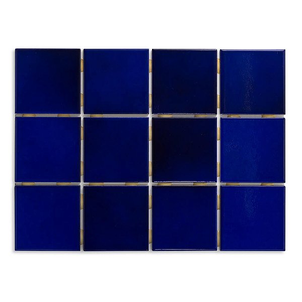 Pastilhas Cerâmicas Azul Laguna 10X10 cm - Caixa C/ 1,95m²