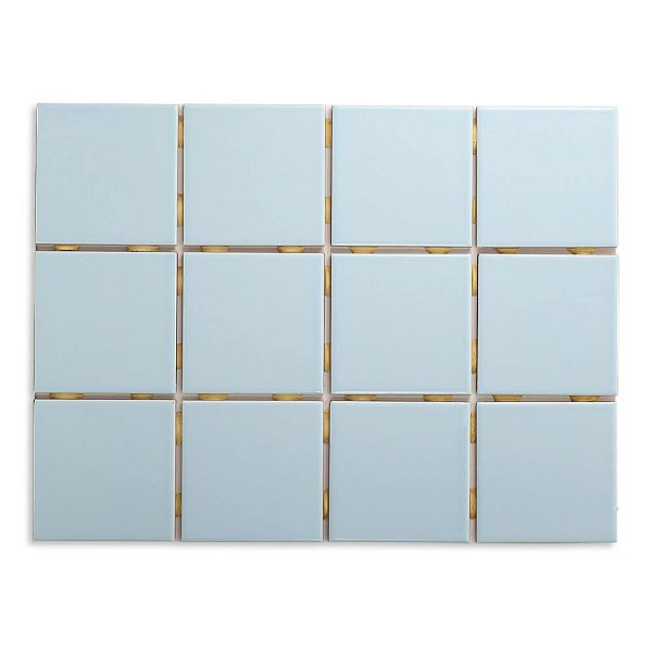 Pastilhas Cerâmicas Azul Piscina 10X10 cm - Caixa C/ 1,95m²