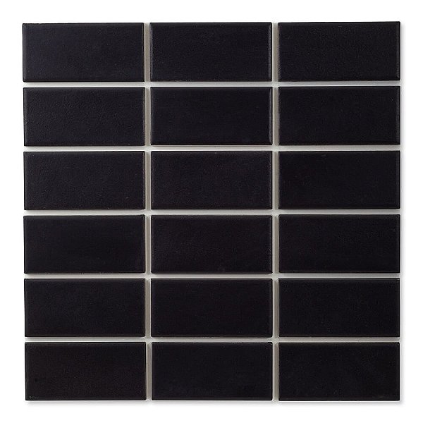 Pastilhas Cerâmicas Black 05X10 cm - Caixa C/ 1,5m²