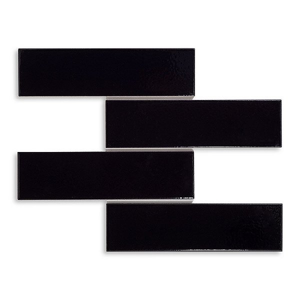 Pastilhas Cerâmicas Black 07X26 cm - Caixa C/ 0,92m²