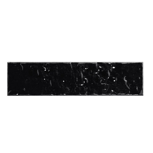 Pastilhas Cerâmicas Black Bright 06X24 cm - Caixa C/ 0,6m²