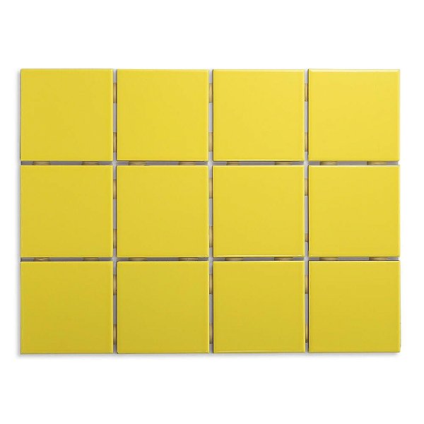 Pastilhas Cerâmicas Canário 10X10 cm - Caixa C/ 1,95m²