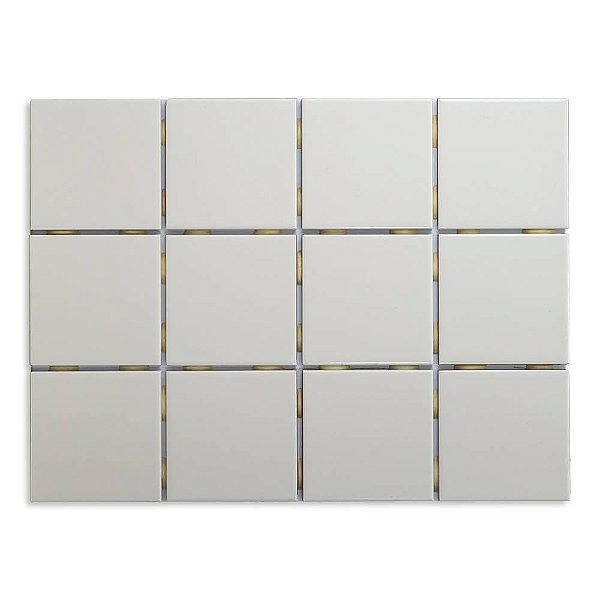 Pastilhas Cerâmicas Gelo 10X10 cm - Caixa C/ 1,95m²