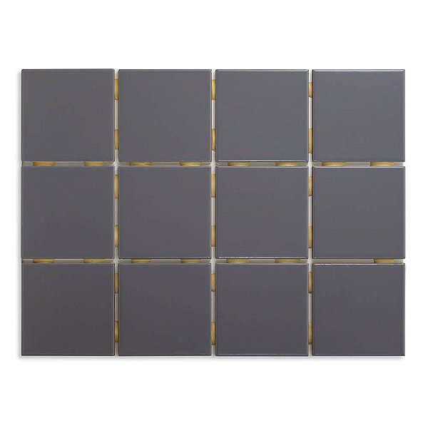 Pastilhas Cerâmicas Plomo 10X10 cm - Caixa C/ 1,95m²