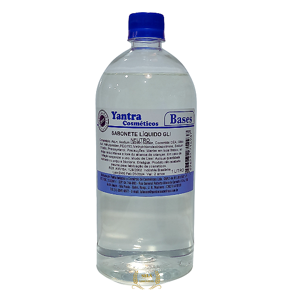 BASE SABONETE LIQUIDO NEUTRO TRANSPARENTE 1LT