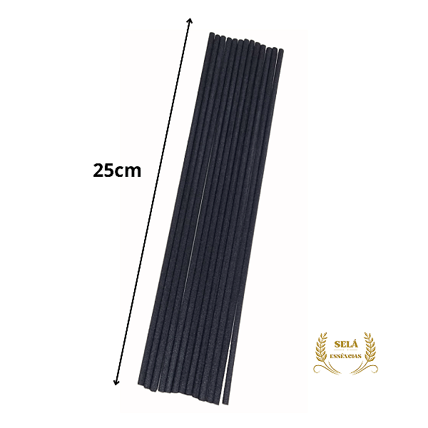 VARETA DE FIBRA PRETA 25CM