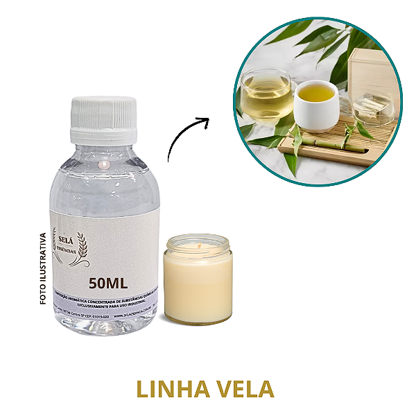 ESSENCIA VELA BAMBOO E CHA BRANCO 50ML
