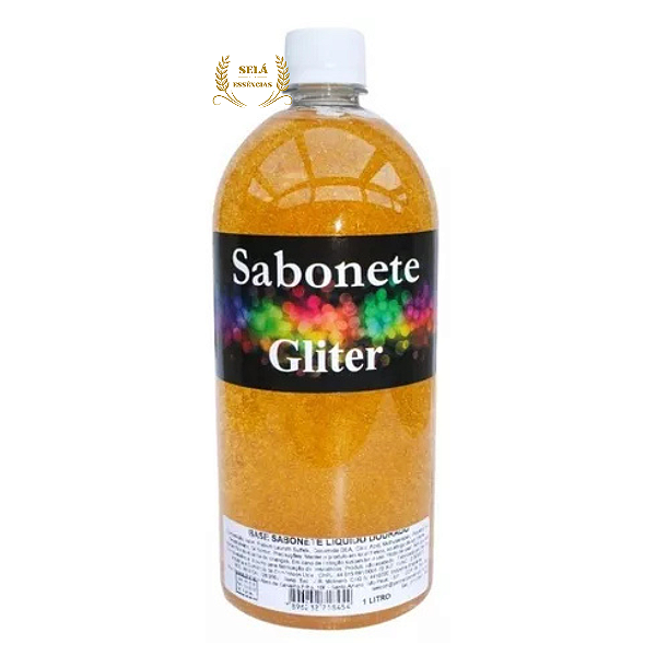 BASE SABONETE LIQUIDO NEUTRO GLITER DOURADO 1LT