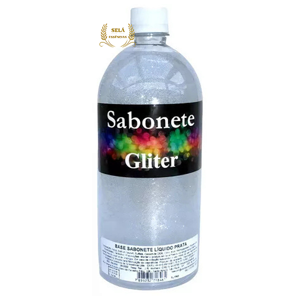 BASE SABONETE LIQUIDO NEUTRO GLITER PRATA 1LT