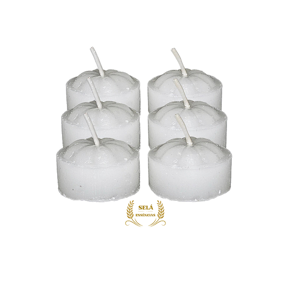 VELA PARA RECHAUD BRANCA/SEM CHEIRO PACOTE C/6