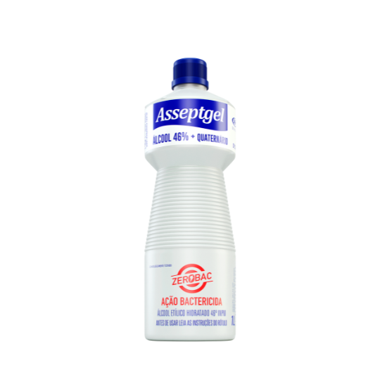 Alcool Liq Asseptgel Zerobac 1L