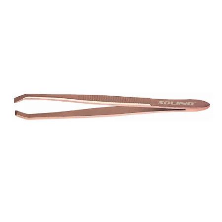 Pinça Soling Rose Gold Ponta Reta
