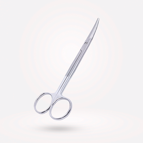 Tesoura Aston Serrilhada Curva 18cm