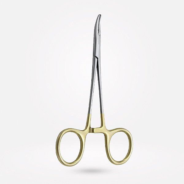 Porta Agulha Mayo Hegar com Videa Ponta Curva 14cm