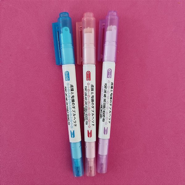 Carimbo Caneta Roller Estampado Lovelypen - Lilas Coracao