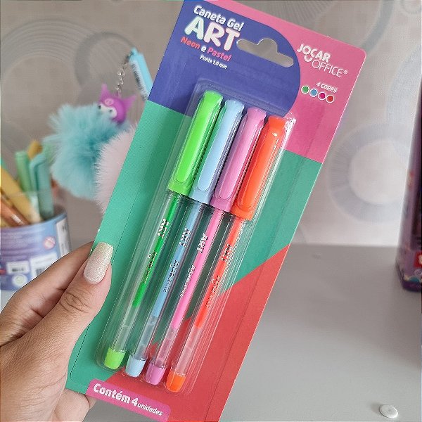 CANETA GEL ART 1.0 PASTEL + NEON