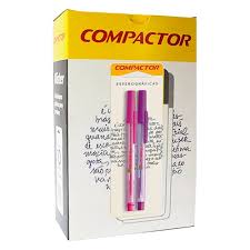 Caneta Esferográfica Compactor 0.7 c/2 Unid Rosa/Roxo