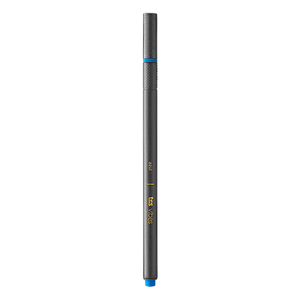 CANETA SUPER FINA TRIS VIBES AZUL