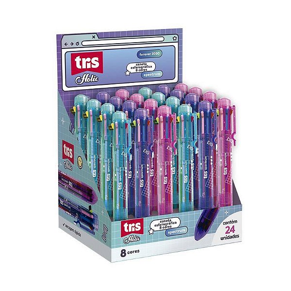 CANETA TRIS HOLIC 8 CORES PONTA: 0.7MM