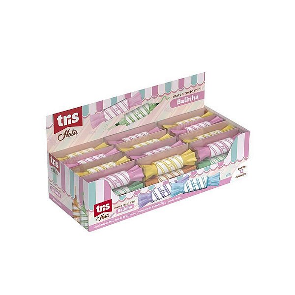 MARCA TEXTO TRIS HOLIC BALINHA - KIT COM 3 UNIDADES