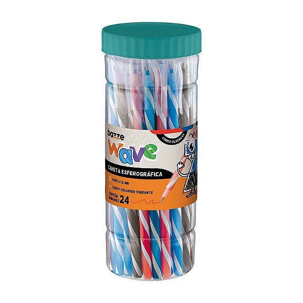 CANETA ESFEROGRÁFICA BAZZE WAVE 1.0