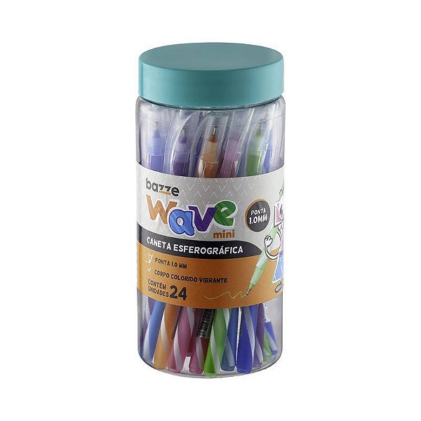 CANETA ESFEROGRÁFICA MINI BAZZE WAVE 1.0