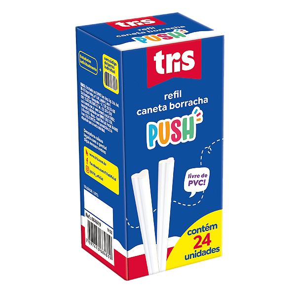 REFIL CANETA BORRACHA PUSH